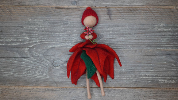 Poinsettia Pixie Project - Made to Order