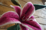 Stargazer Lily - Needle Felting Project, Kit, Templates and Tutorial